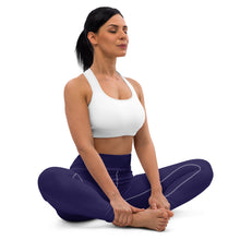 Classic Active Wear: Solid Color Leggings for Women - Midnight Blue Exclusive Leggings Solid Color Tights Womens