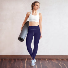 Classic Active Wear: Solid Color Leggings for Women - Midnight Blue Exclusive Leggings Solid Color Tights Womens