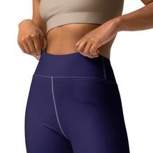 Classic Active Wear: Solid Color Leggings for Women - Midnight Blue Exclusive Leggings Solid Color Tights Womens