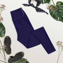 Classic Active Wear: Solid Color Leggings for Women - Midnight Blue Exclusive Leggings Solid Color Tights Womens