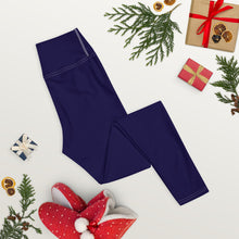 Classic Active Wear: Solid Color Leggings for Women - Midnight Blue Exclusive Leggings Solid Color Tights Womens