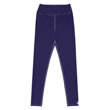 Classic Active Wear: Solid Color Leggings for Women - Midnight Blue Exclusive Leggings Solid Color Tights Womens