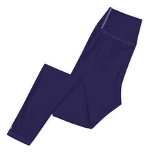 Classic Active Wear: Solid Color Leggings for Women - Midnight Blue Exclusive Leggings Solid Color Tights Womens