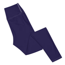 Classic Active Wear: Solid Color Leggings for Women - Midnight Blue Exclusive Leggings Solid Color Tights Womens