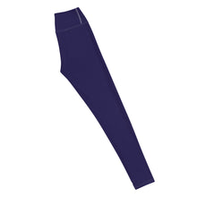 Classic Active Wear: Solid Color Leggings for Women - Midnight Blue Exclusive Leggings Solid Color Tights Womens
