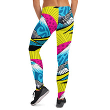 Colorful and Vibrant Roy Lichtenstein Mt Fuji Yoga Pants for Women 002 Exclusive Leggings Mt Fuji Tights Womens