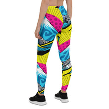 Colorful and Vibrant Roy Lichtenstein Mt Fuji Yoga Pants for Women 002 Exclusive Leggings Mt Fuji Tights Womens
