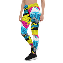Colorful and Vibrant Roy Lichtenstein Mt Fuji Yoga Pants for Women 002 Exclusive Leggings Mt Fuji Tights Womens