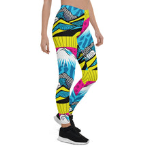 Colorful and Vibrant Roy Lichtenstein Mt Fuji Yoga Pants for Women 002 Exclusive Leggings Mt Fuji Tights Womens