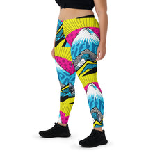 Colorful and Vibrant Roy Lichtenstein Mt Fuji Yoga Pants for Women 002 Exclusive Leggings Mt Fuji Tights Womens