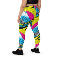 Colorful and Vibrant Roy Lichtenstein Mt Fuji Yoga Pants for Women 002 Exclusive Leggings Mt Fuji Tights Womens