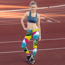 Colorful and Vibrant Roy Lichtenstein Mt Fuji Yoga Pants for Women 002 Exclusive Leggings Mt Fuji Tights Womens