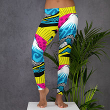 Colorful and Vibrant Roy Lichtenstein Mt Fuji Yoga Pants for Women 002 Exclusive Leggings Mt Fuji Tights Womens