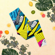 Colorful and Vibrant Roy Lichtenstein Mt Fuji Yoga Pants for Women 002 Exclusive Leggings Mt Fuji Tights Womens