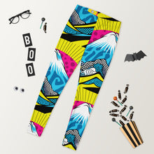 Colorful and Vibrant Roy Lichtenstein Mt Fuji Yoga Pants for Women 002 Exclusive Leggings Mt Fuji Tights Womens