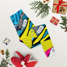 Colorful and Vibrant Roy Lichtenstein Mt Fuji Yoga Pants for Women 002 Exclusive Leggings Mt Fuji Tights Womens