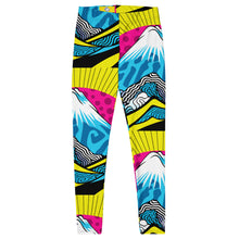 Colorful and Vibrant Roy Lichtenstein Mt Fuji Yoga Pants for Women 002 Exclusive Leggings Mt Fuji Tights Womens
