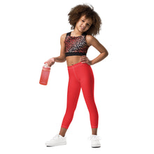 Colorful Comfort: Girls' Active Leggings in Solid Hues - Scarlet Exclusive Girls Kids Leggings Solid Color