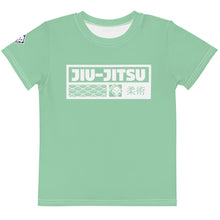 Comfortable Performance: Girl's Short Sleeve Jiu-Jitsu Rash Guard - Vista Blue Exclusive Girls Jiu-Jitsu Kids Rash Guard Short Sleeve