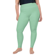 Confidence in Motion: Women's Plus Size Yoga Leggings - Vista Blue Exclusive Leggings Plus Size Solid Color Tights Womens