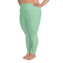 Confidence in Motion: Women's Plus Size Yoga Leggings - Vista Blue Exclusive Leggings Plus Size Solid Color Tights Womens