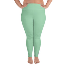 Confidence in Motion: Women's Plus Size Yoga Leggings - Vista Blue Exclusive Leggings Plus Size Solid Color Tights Womens
