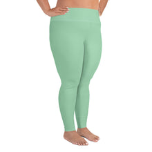 Confidence in Motion: Women's Plus Size Yoga Leggings - Vista Blue Exclusive Leggings Plus Size Solid Color Tights Womens