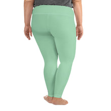 Confidence in Motion: Women's Plus Size Yoga Leggings - Vista Blue Exclusive Leggings Plus Size Solid Color Tights Womens
