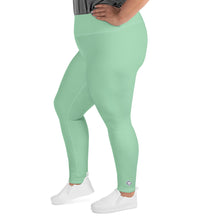 Confidence in Motion: Women's Plus Size Yoga Leggings - Vista Blue Exclusive Leggings Plus Size Solid Color Tights Womens