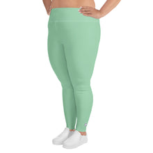Confidence in Motion: Women's Plus Size Yoga Leggings - Vista Blue Exclusive Leggings Plus Size Solid Color Tights Womens