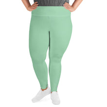 Confidence in Motion: Women's Plus Size Yoga Leggings - Vista Blue Exclusive Leggings Plus Size Solid Color Tights Womens