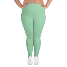 Confidence in Motion: Women's Plus Size Yoga Leggings - Vista Blue Exclusive Leggings Plus Size Solid Color Tights Womens