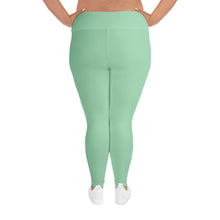 Confidence in Motion: Women's Plus Size Yoga Leggings - Vista Blue Exclusive Leggings Plus Size Solid Color Tights Womens