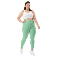 Confidence in Motion: Women's Plus Size Yoga Leggings - Vista Blue Exclusive Leggings Plus Size Solid Color Tights Womens