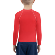 Cool and Covered: Boys' Long Sleeve Solid Color Rash Guards - Scarlet Boys Exclusive Kids Long Sleeve Rash Guard Solid Color