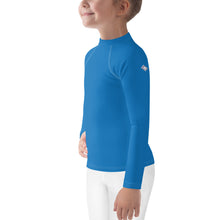Cool Comfort: Kid's Long Sleeve Rash Guards in Solid Color - Azul Exclusive Girls Kids Long Sleeve Rash Guard Solid Color Swimwear