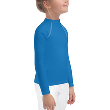 Cool Comfort: Kid's Long Sleeve Rash Guards in Solid Color - Azul Exclusive Girls Kids Long Sleeve Rash Guard Solid Color Swimwear