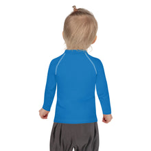 Cool Comfort: Kid's Long Sleeve Rash Guards in Solid Color - Azul Exclusive Girls Kids Long Sleeve Rash Guard Solid Color Swimwear