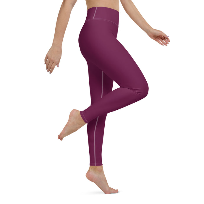Daily Essentials: Women's Solid Color Workout Yoga Pants - Tyrian Purple Exclusive Leggings Solid Color Tights Womens
