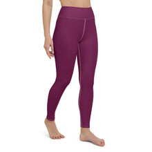 Daily Essentials: Women's Solid Color Workout Yoga Pants - Tyrian Purple Exclusive Leggings Solid Color Tights Womens