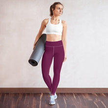 Daily Essentials: Women's Solid Color Workout Yoga Pants - Tyrian Purple Exclusive Leggings Solid Color Tights Womens