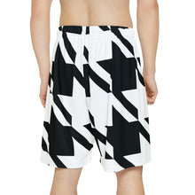 Dynamic Comfort: Men's Houndstooth Athletic Shorts - Pocket-Free Activewear All Over Print AOP AOP Clothing Assembled in the USA Assembled in USA Bottoms Exclusive Houndstooth Made in the USA Made in USA Men's Clothing Mens No Gi Shorts Sports Sportswear Sublimation