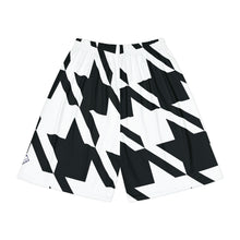 Dynamic Comfort: Men's Houndstooth Athletic Shorts - Pocket-Free Activewear All Over Print AOP AOP Clothing Assembled in the USA Assembled in USA Bottoms Exclusive Houndstooth Made in the USA Made in USA Men's Clothing Mens No Gi Shorts Sports Sportswear Sublimation