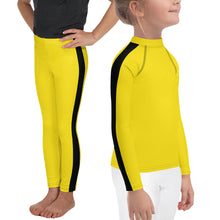 Dynamic Kids Duo: Girls' Bruce Lee Inspired Rash Guard and Yoga Pants Bruce Lee Exclusive Girls Kids Kit Leggings Long Sleeve Rash Guard Yoga Pants