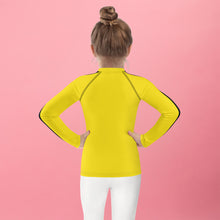 Dynamic Kids Duo: Girls' Bruce Lee Inspired Rash Guard and Yoga Pants Bruce Lee Exclusive Girls Kids Kit Leggings Long Sleeve Rash Guard Yoga Pants