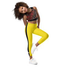 Dynamic Kids Duo: Girls' Bruce Lee Inspired Rash Guard and Yoga Pants Bruce Lee Exclusive Girls Kids Kit Leggings Long Sleeve Rash Guard Yoga Pants