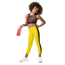 Dynamic Kids Duo: Girls' Bruce Lee Inspired Rash Guard and Yoga Pants Bruce Lee Exclusive Girls Kids Kit Leggings Long Sleeve Rash Guard Yoga Pants