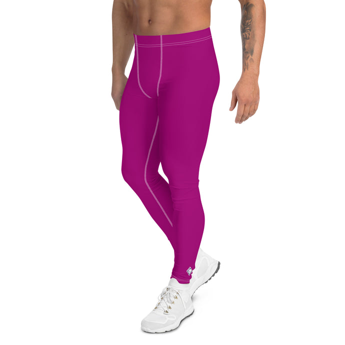 Effortless Active Style: Solid Color Leggings for Him - Vivid Purple Exclusive Leggings Mens Pants Solid Color trousers