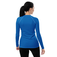Effortless Elegance: Women's Solid Color Rash Guard - Azul Exclusive Long Sleeve Rash Guard Solid Color Swimwear Womens