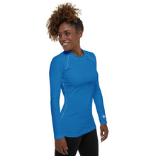 Effortless Elegance: Women's Solid Color Rash Guard - Azul Exclusive Long Sleeve Rash Guard Solid Color Swimwear Womens